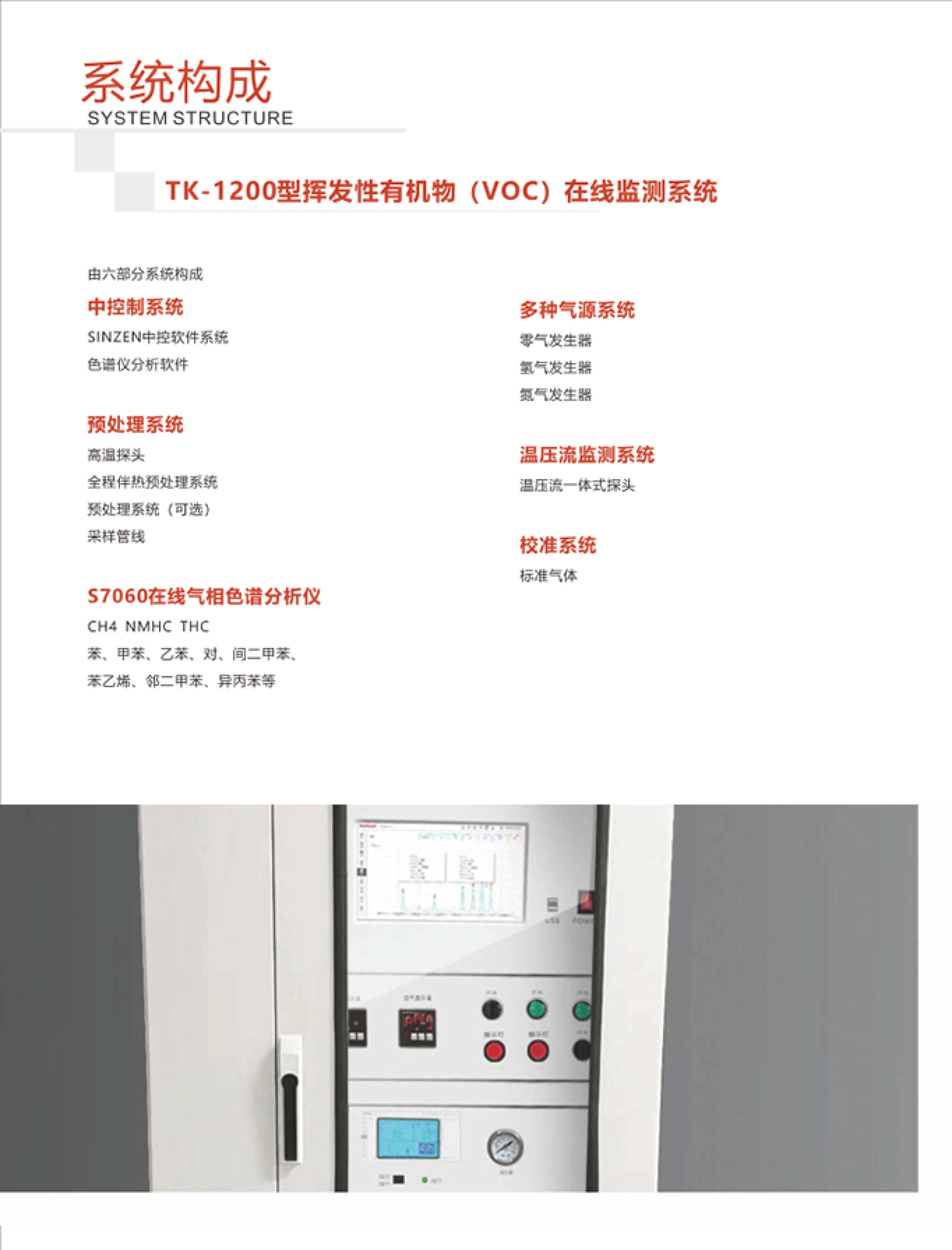 SINZEN揮發(fā)性有機(jī)物（VOCs）在線(xiàn)監(jiān)測(cè)系統(tǒng)產(chǎn)品手冊(cè)