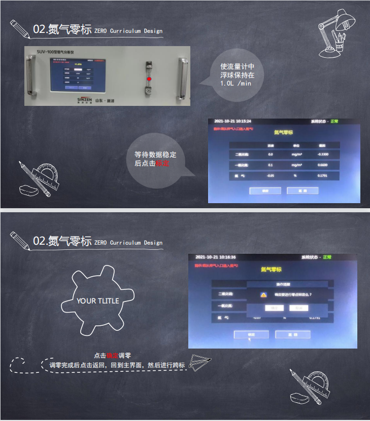 SUV-100校準(zhǔn)步驟（觸屏